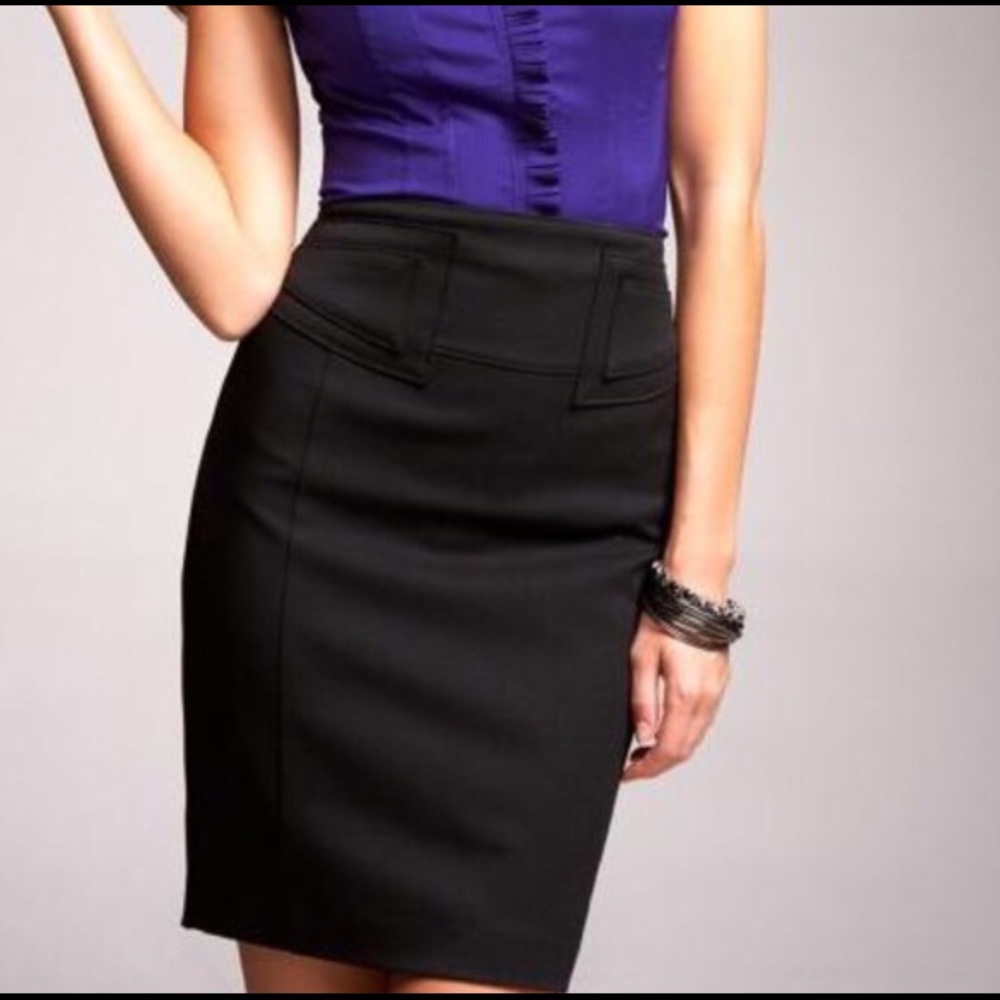 Black Express Pencil Skirt